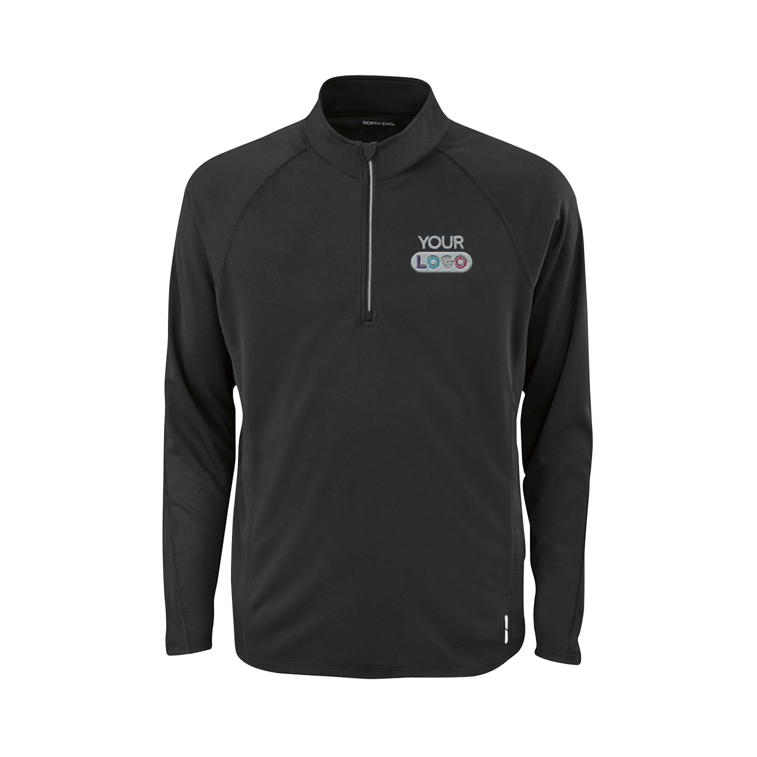 Custom North End® Men's Radar Quarter-Zip Performance Long-Sleeve