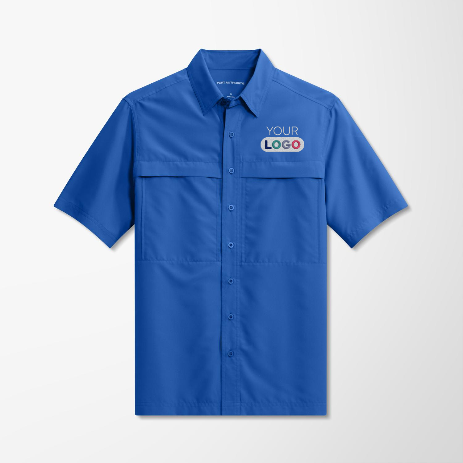 pedestal半袖 Custom Port Authority® Men's Short-Sleeve Daybreak Shirt | Pens.com
