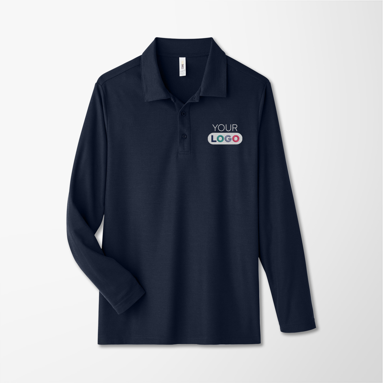 Evisen Skateboards TOPS THERMAL POLO SHIRT - BLACK