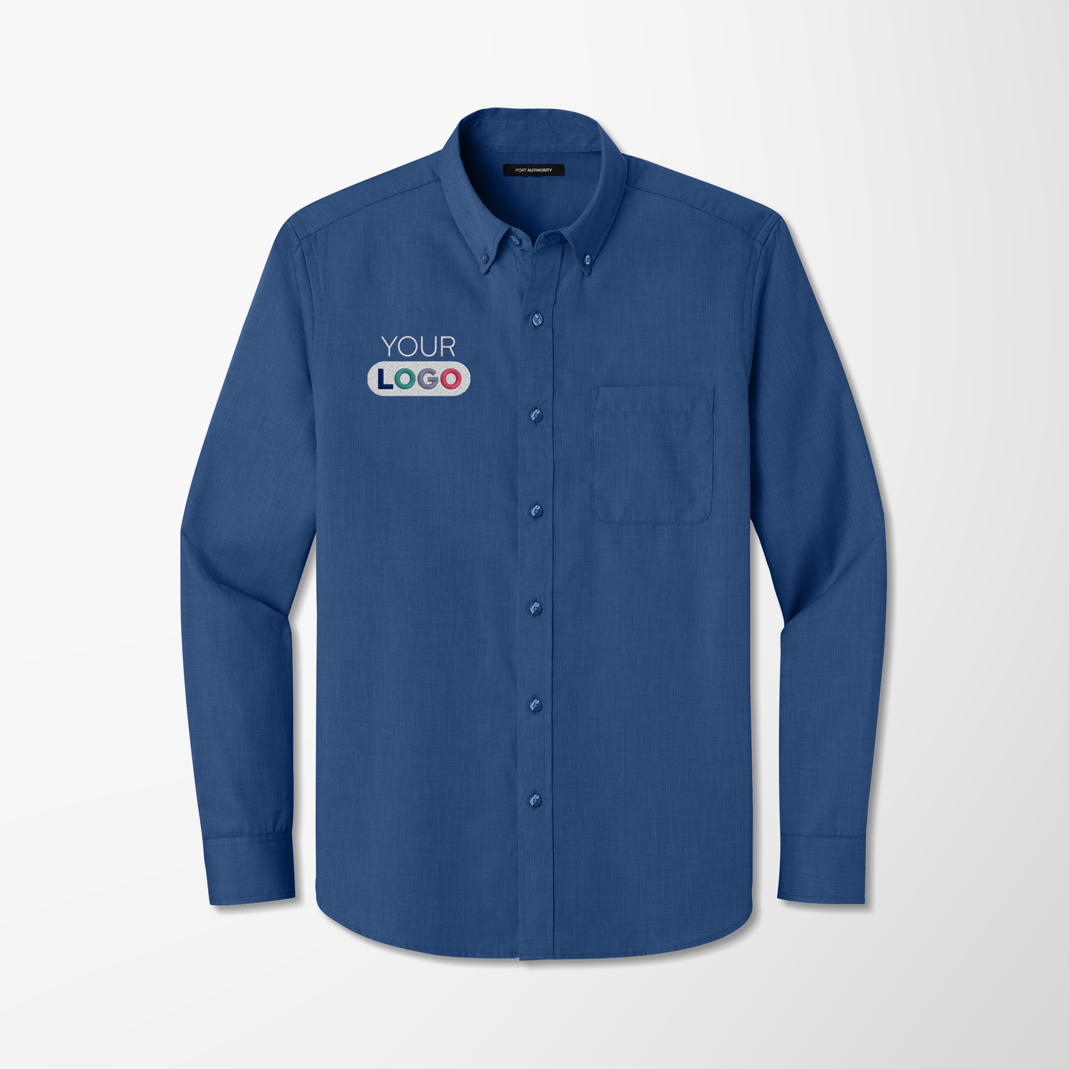 Custom Oxford Dress Shirts with Company Logo