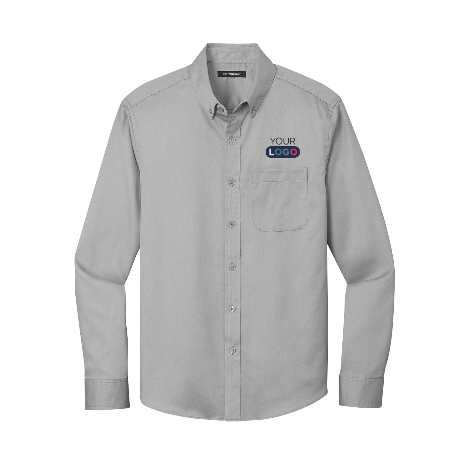 Custom Port Authority® Long Sleeve SuperPro React™ Twill Shirt