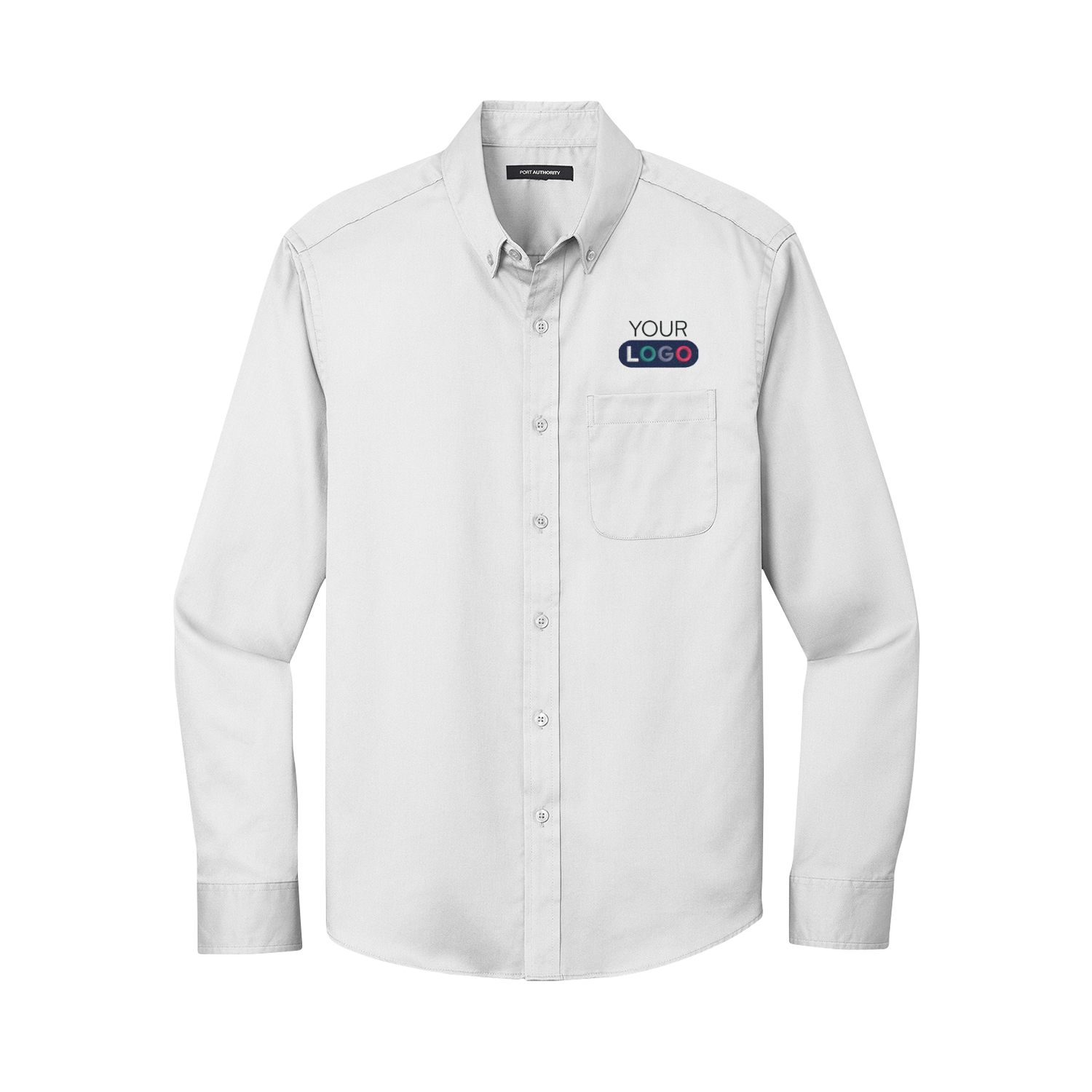 Custom Port Authority® Long Sleeve SuperPro React™ Twill Shirt