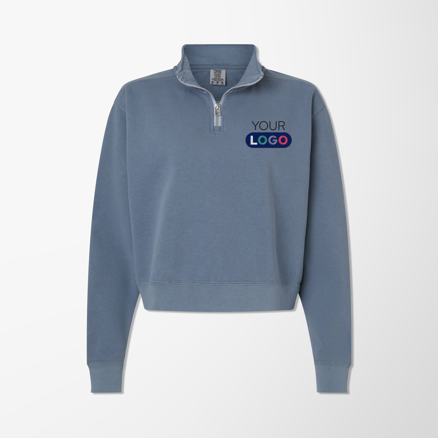 Custom Comfort Colors Women's Quarter-Zip Garment-Dyed Pullover | Pens.com