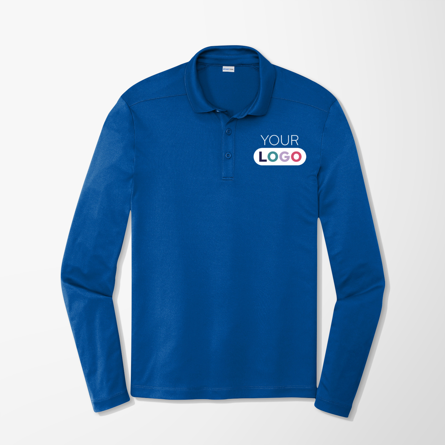 Custom Long Sleeve Polos Shirts Branded with Company Logo