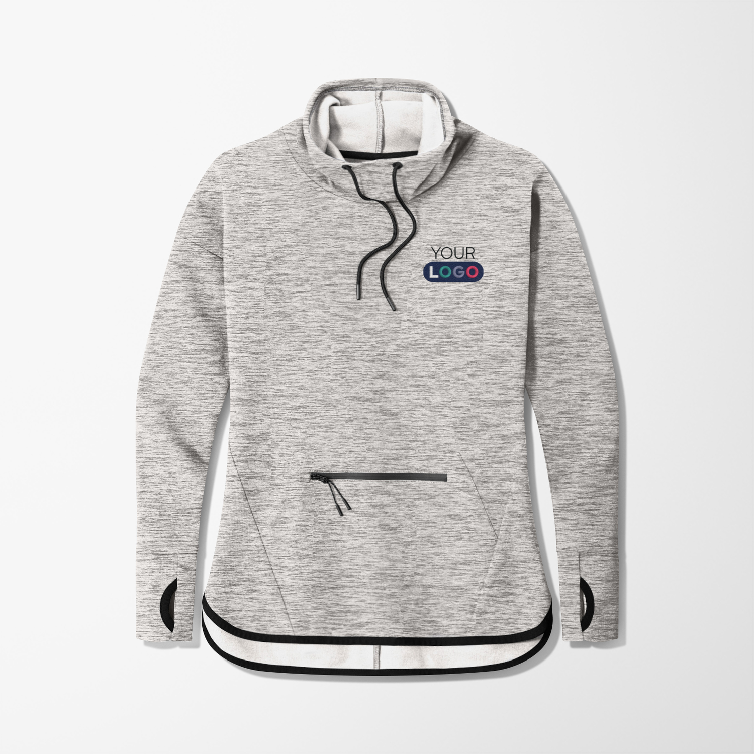 Custom Sport-Tek® Women's Cowl-Neck Pullover