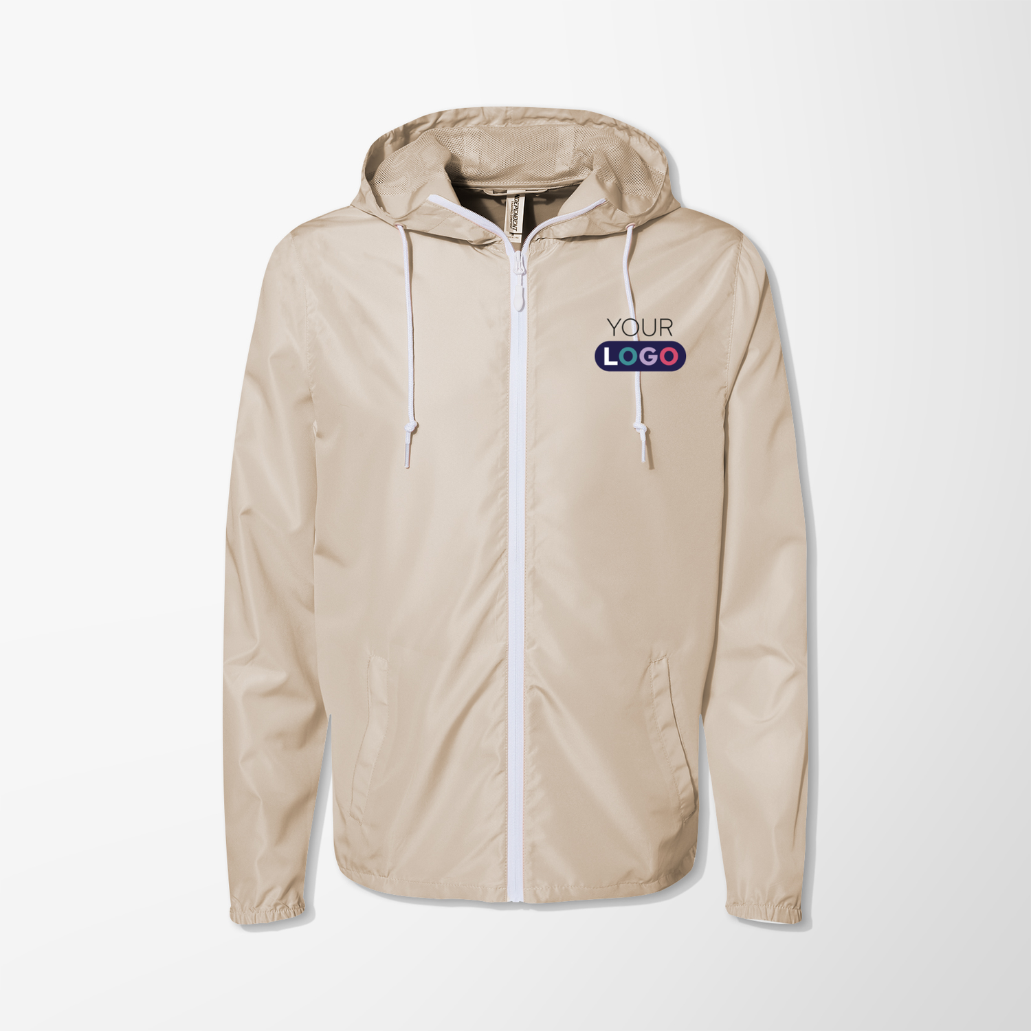 Custom Independent Trading Co. Windbreaker Full-Zip Jacket | Pens.com