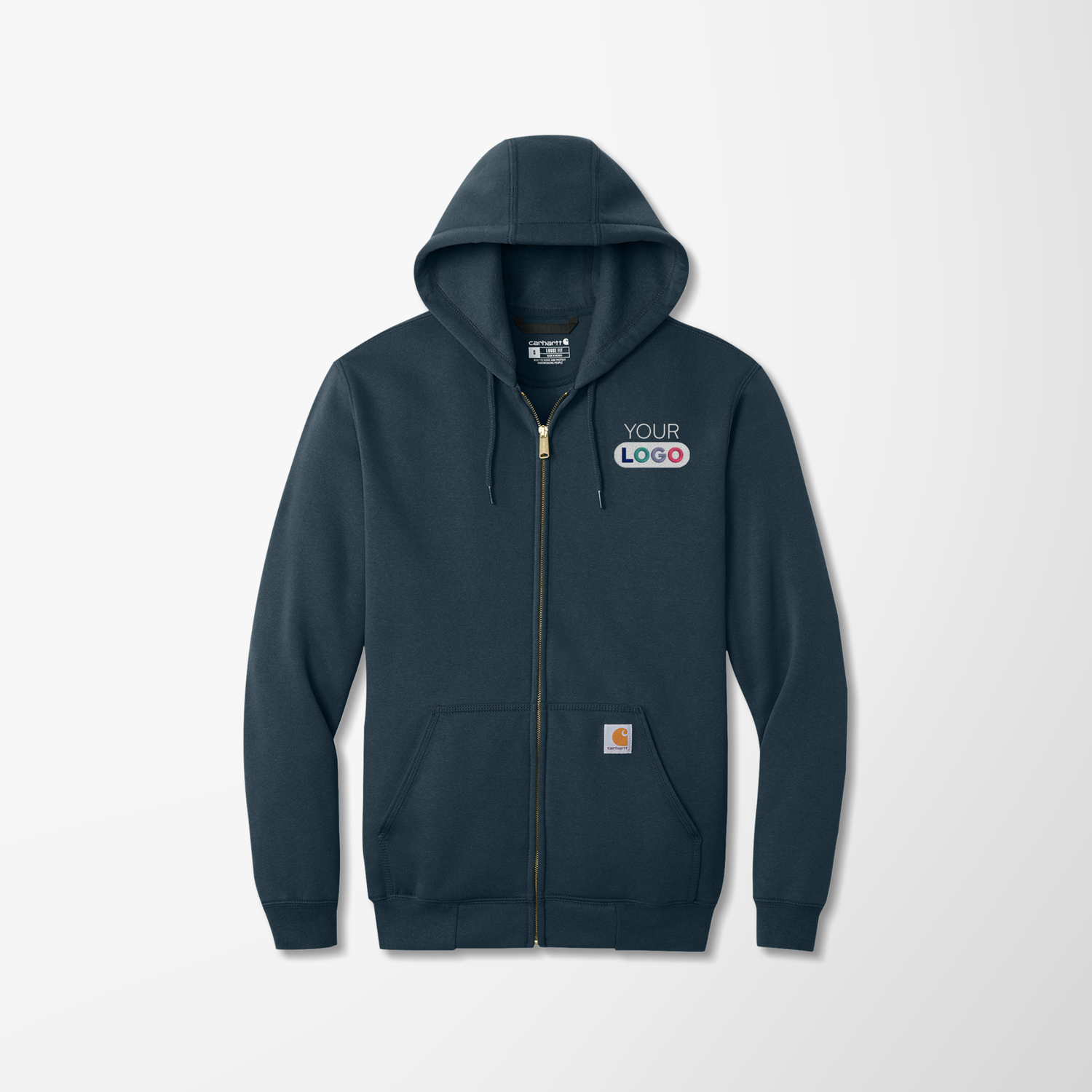 Custom Carhartt® Men's Full-Zip Midweight Hoodie | Pens.com