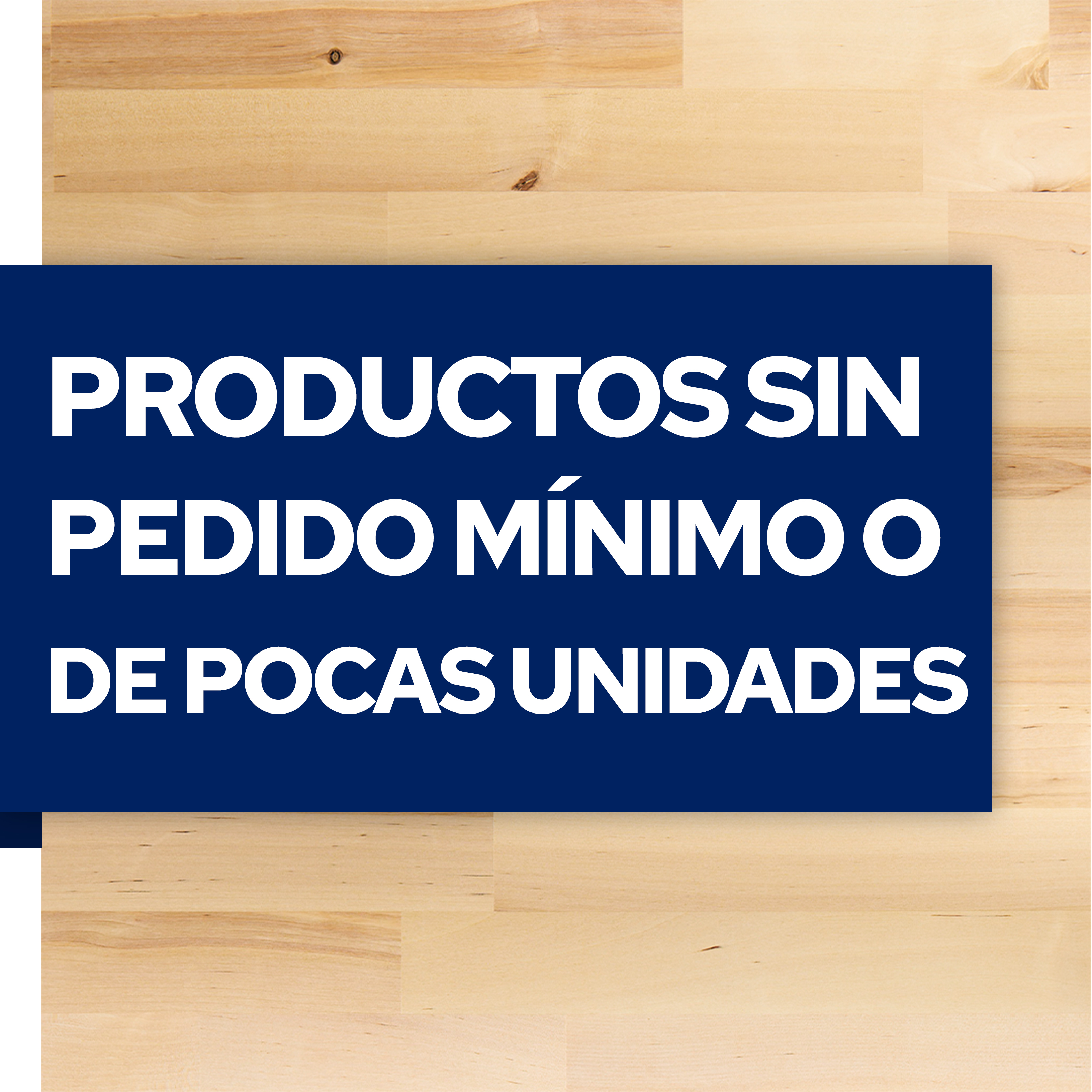 Productos en pequeñas cantidades