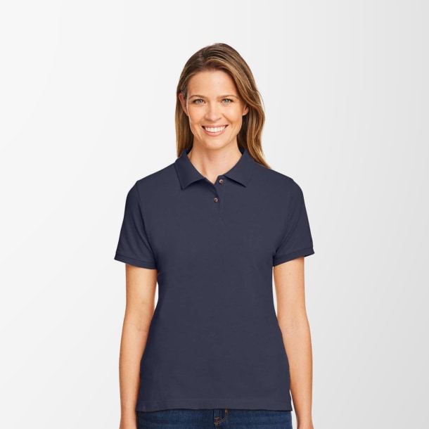 Harriton Women's Cotton Pique Polo