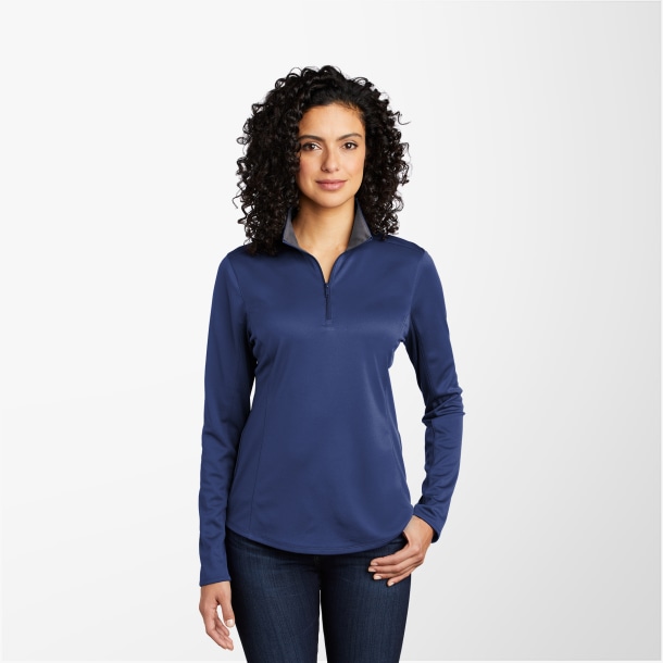 Port Authority® Women's Silk Touch™ Performance 1/4-Zip