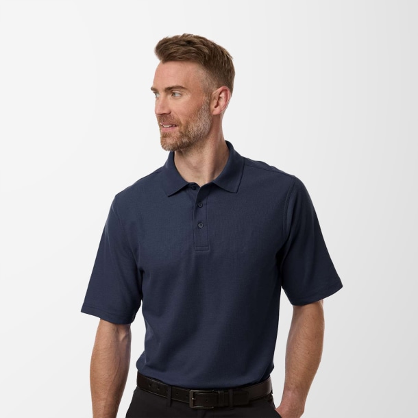Harriton Men's Tall Pique Maverick Polo
