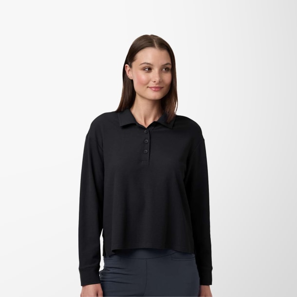 adidas® Women's Long-Sleeve Beyond Polo