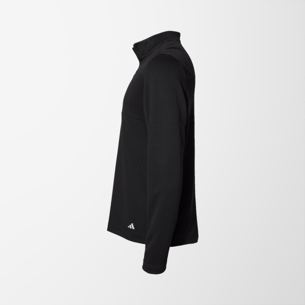 adidas® Men's Quarter-Zip Double-Knit Pullover