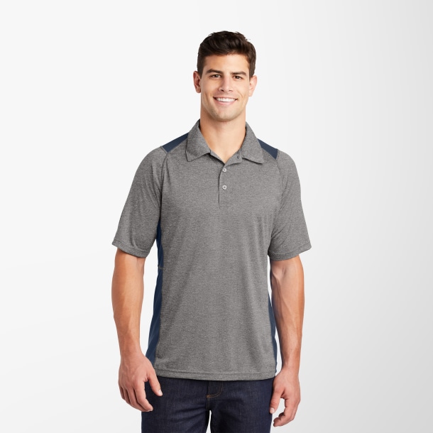 Sport-Tek® Men's Colorblock Heather Contender™ Polo