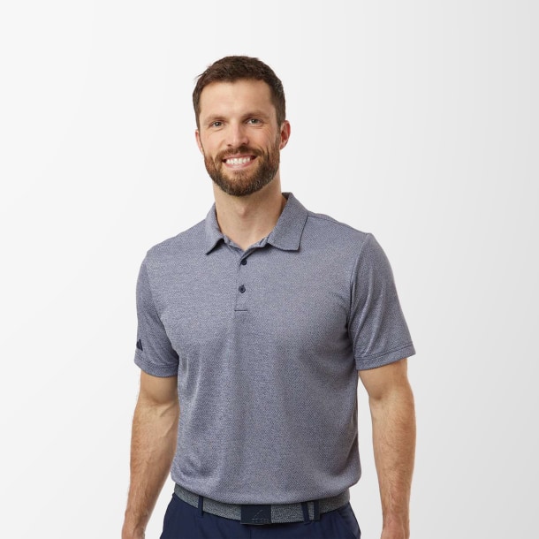 adidas® Men's Space-Dyed Polo