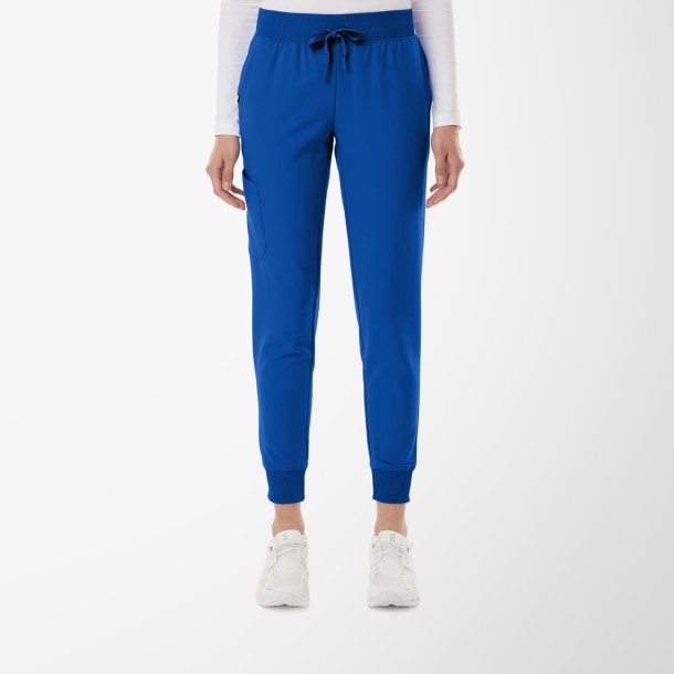 Jaanuu Women's Knit-Waist Scrub Silex Joggers