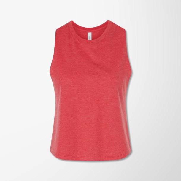 BELLA + CANVAS Women's Cropped Racerback Tank Top