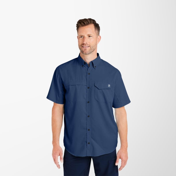 HUK Men's Short-Sleeve Tide Point Shirt