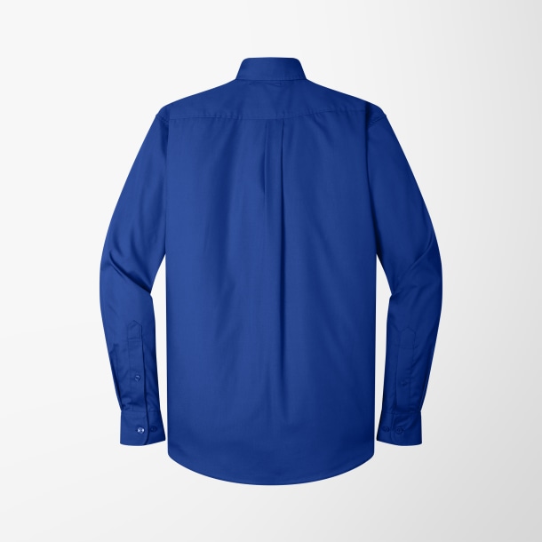 Port Authority® Men's Long-Sleeve Poplin Carefree Shirt