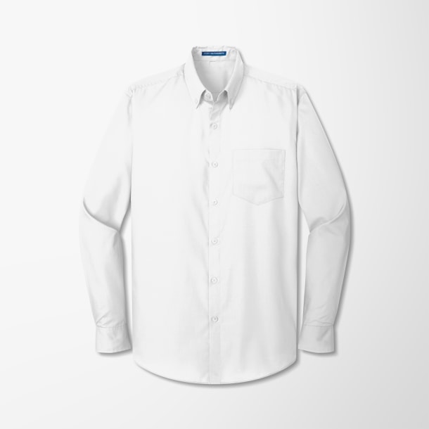 Port Authority® Men's Long-Sleeve Poplin Carefree Shirt