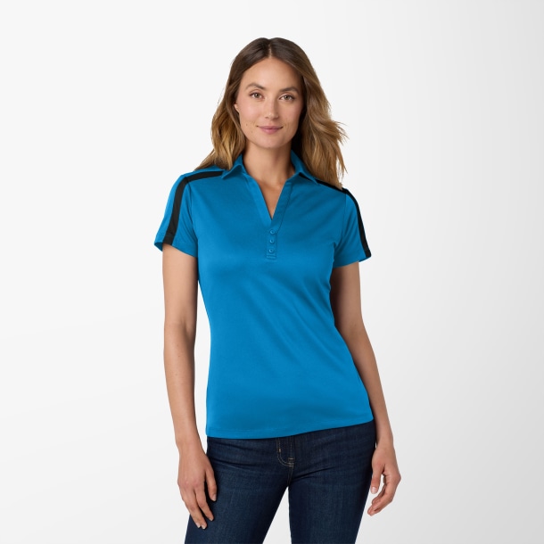Port Authority® Women's Colorblock Silk Touch™ Performance Polo
