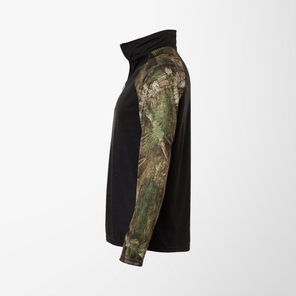 Realtree® Adult Quarter-Zip Colorblock Performance Pullover