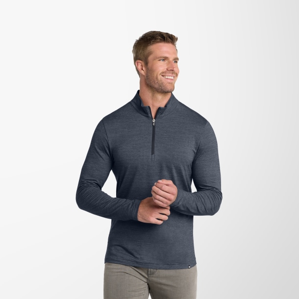 TravisMatthew Men's Quarter-Zip Crestview Pullover