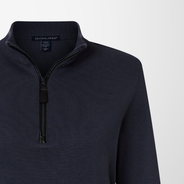 Devon & Jones Women's Quarter-Zip New Classics Sweater