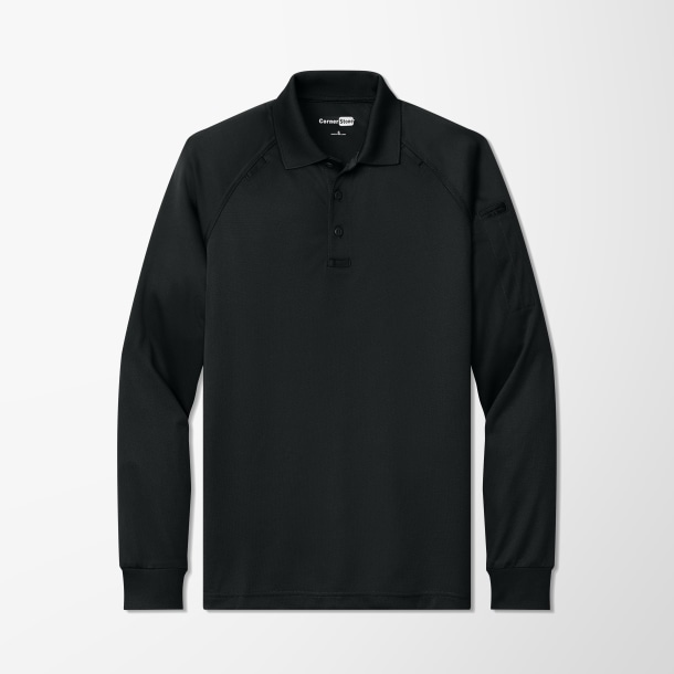 CornerStone® Men's Long-Sleeve Snag-Proof Tactical Polo