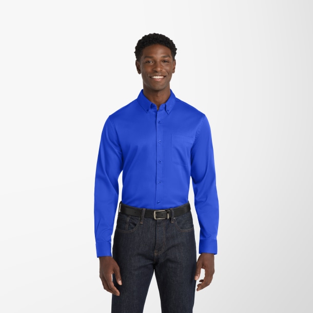 Port Authority® Men's Long-Sleeve Twill SuperPro React™ Shirt