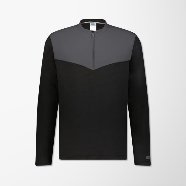 Russell Athletic Quarter-Zip Fleece Adult Sideline Pullover