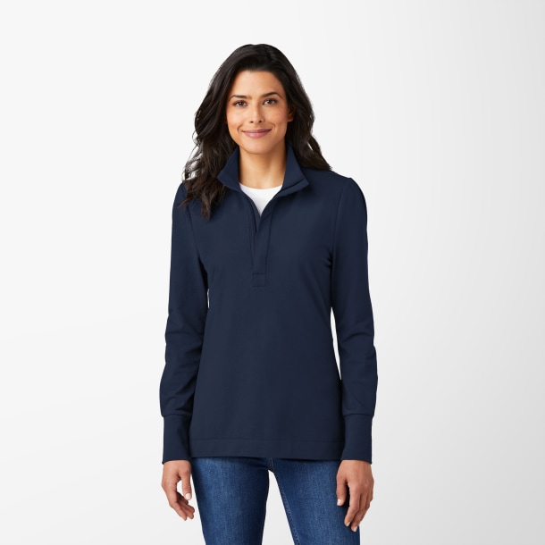 Port Authority® Women's Quarter-Zip Stretch Fairway Pullover