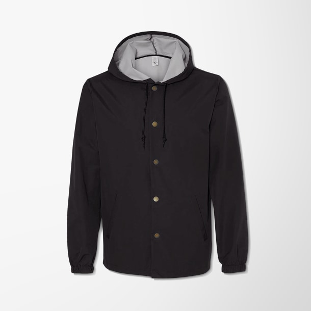 Independent Trading Co. Men's Water-Resistant Windbreaker Jacket