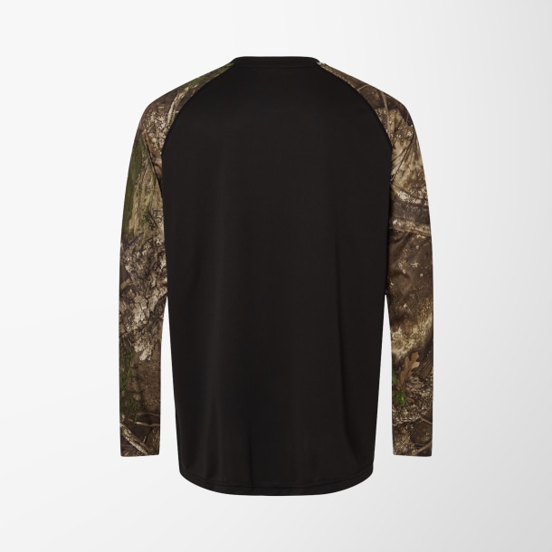 Realtree® Adult Long-Sleeve Colorblock Performance T-Shirt