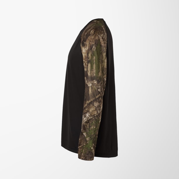 Realtree® Adult Long-Sleeve Colorblock Performance T-Shirt
