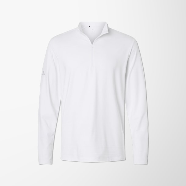 adidas® Men's Quarter-Zip Textured Pullover