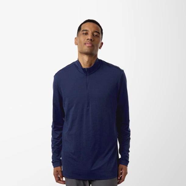 adidas® Men's Quarter-Zip Textured Pullover
