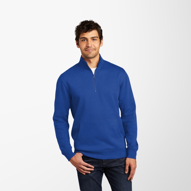 District® Men's Quarter-Zip Fleece V.I.T.™ Pullover