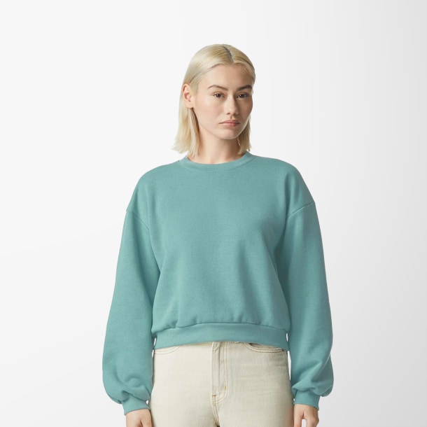 American Apparel Women's Fleece ReFlex Crewneck