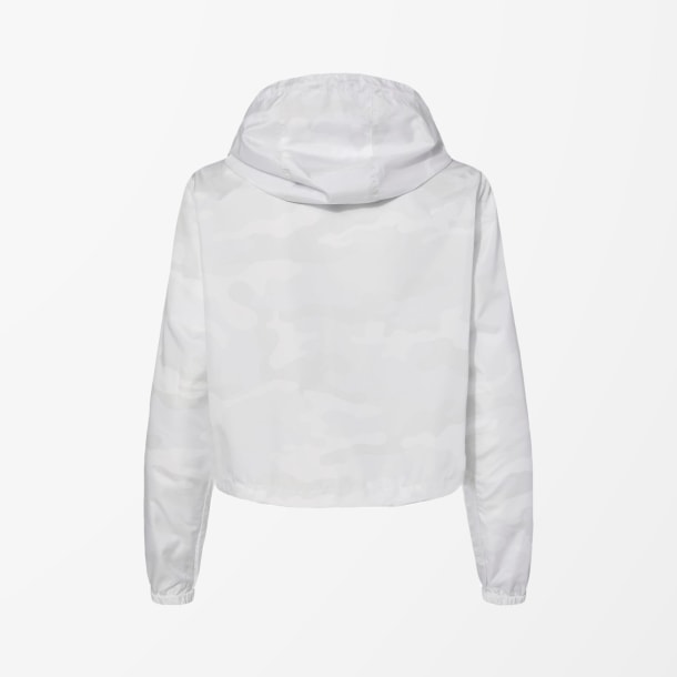 Independent Trading Co. Women's Cropped Quarter-Zip Windbreaker Jacket