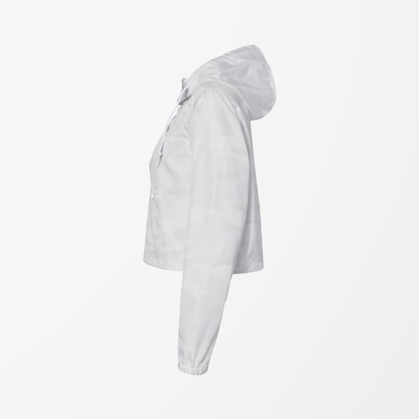 Independent Trading Co. Women's Cropped Quarter-Zip Windbreaker Jacket