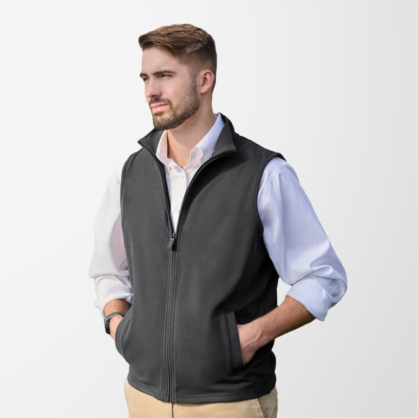 J. America Adult Fleece Element Vest