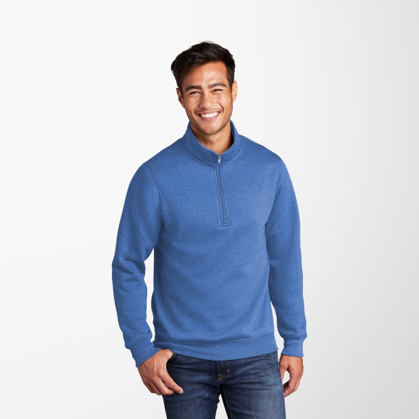 Port & Company® Men's Quarter-Zip Fleece Core Pullover