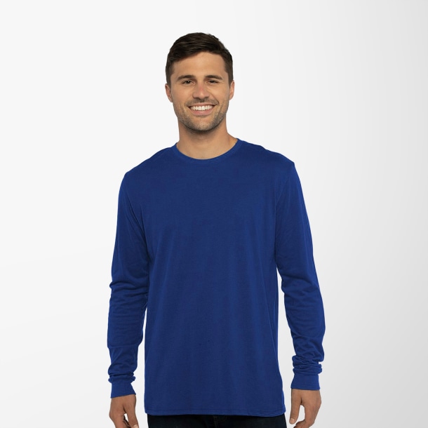 Next Level Men's Long-Sleeve Sueded T-Shirt