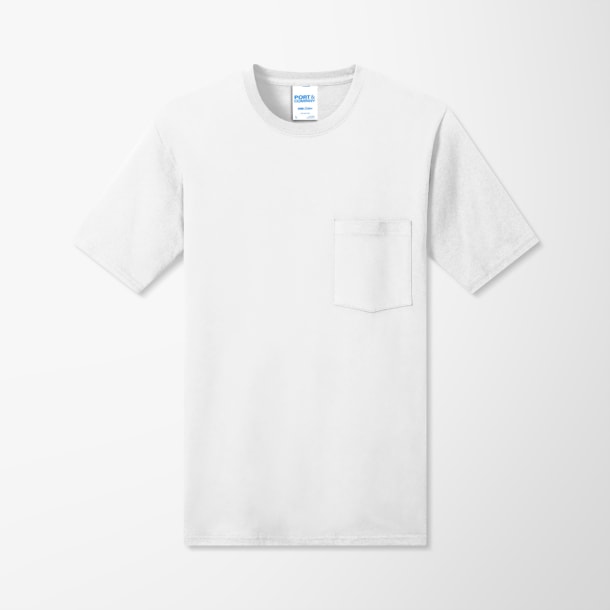 Port & Company® Adult Cotton Core T-Shirt with Pocket