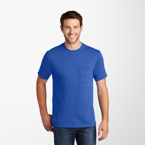 Port & Company® Adult Cotton Core T-Shirt with Pocket