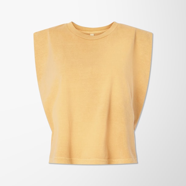 American Apparel Women's Garment-Dyed Heavyweight Muscle T-Shirt