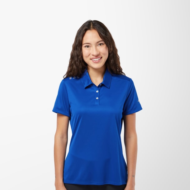 adidas® Women's Striped-Shoulder Polo