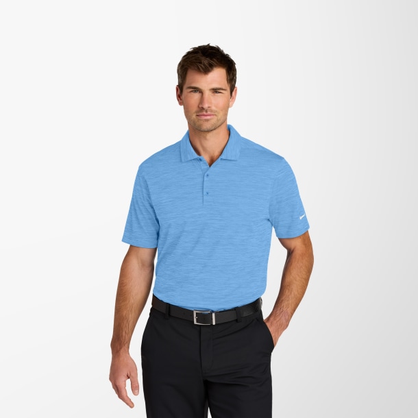 Nike® Men's Striated Dri-FIT Polo