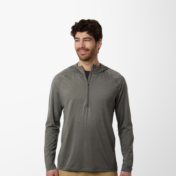 HUK Men's Half-Zip Atoll Hoodie
